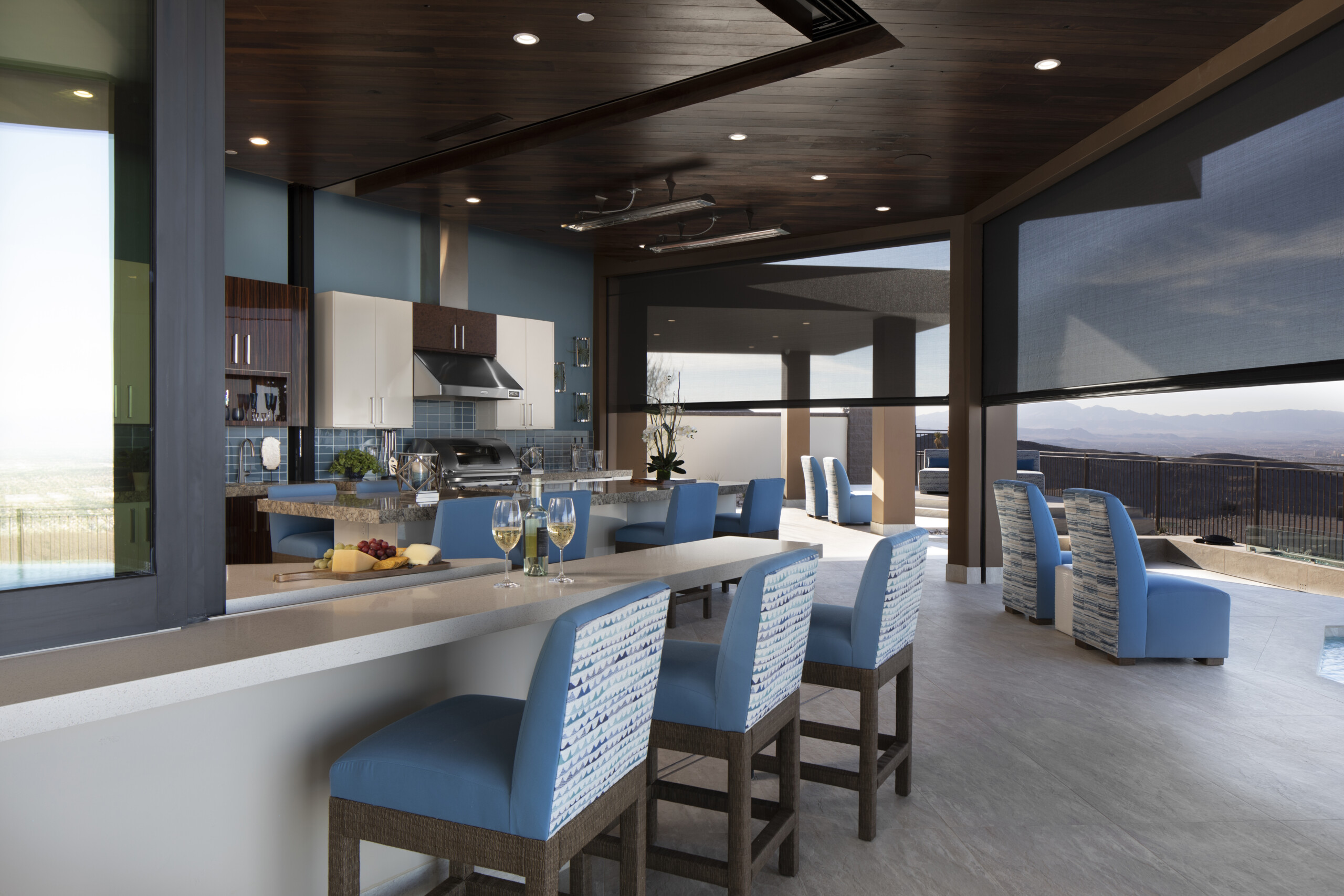 Enjoy Outdoor Dining with Motorized Screens